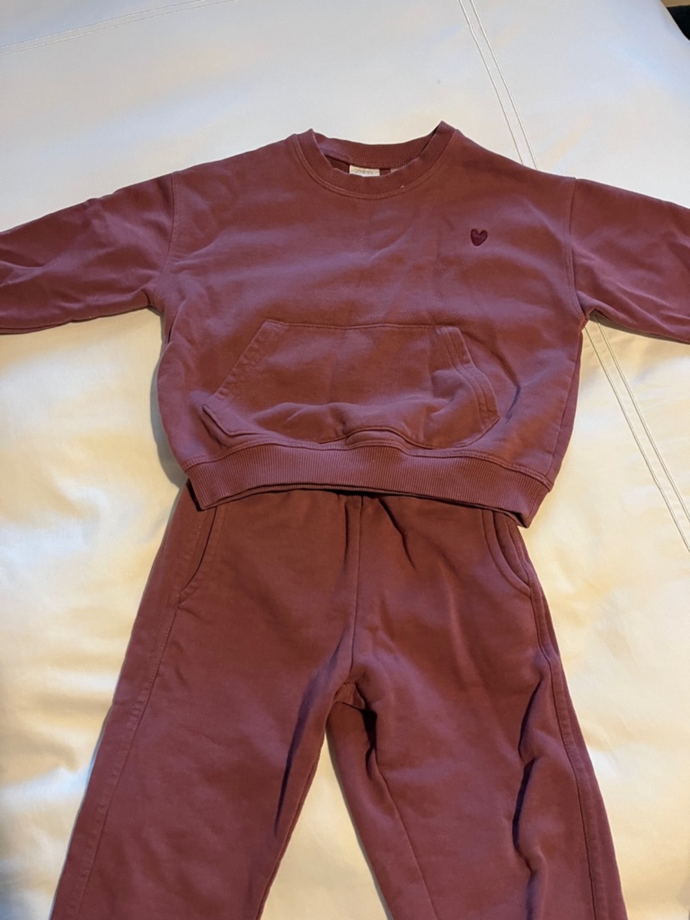 Zara Mauve Kids Sweatshirt & Joggers Set